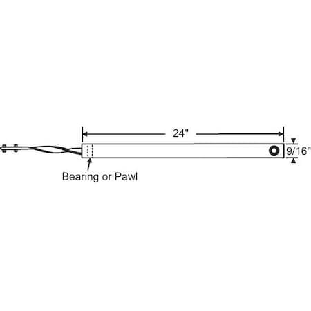Strybuc 24in White Tilt Balance 85-P24W